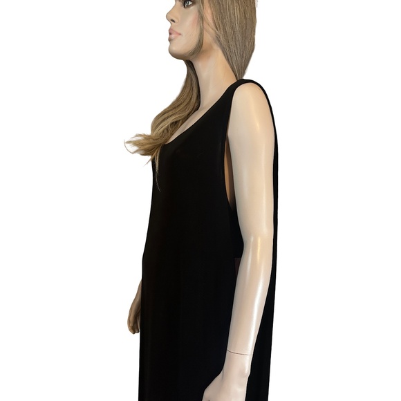 Caribe Shift Dress Jersey Knit Sleeveless Midi Timeless Pullover Made in USA - Picture 10 of 14